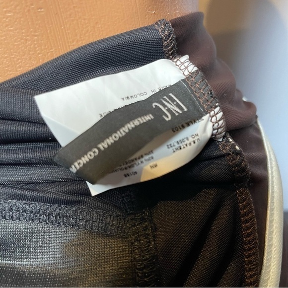 Inc Chocolate V-Neck Halter One Piece with High Back (SW21) - Picture 9 of 9